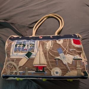 Nautical Canvas Duffel Bag